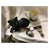 Save The Cat Plastic Bank, Three Watches, Stein