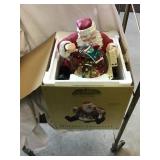 Holiday Snowfall Santa Globe