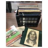Crate Of Records Including Hall & Oates Eric