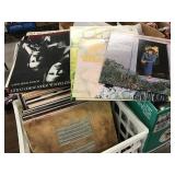 Crate Of Records Including Ann Murray, Abba, Bee