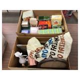 Box Lot Of Avon, Pictures, Decor