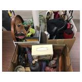 Box Lots Of Decor, Hair Dryer And Miscellaneous