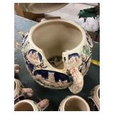 Tureen  And Cups, Damaged