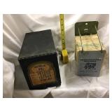 Prescription record  and tin box