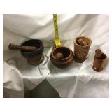 Wooden Mortar and pestle