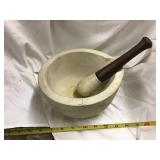 Mortar and pestle, Cracked