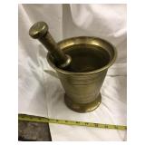 Mortar and pestle, Brass