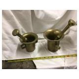 Mortar and pestle, brass
