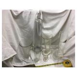 Apothecary Bottles, Measuring beakers And lab