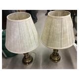 Two lamps, damage to lampshades