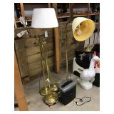 Lamps and paper shredder