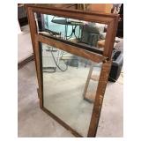 Mirror, 28 x 34 and mirror 42 x 30