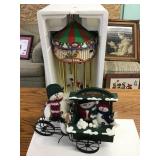 Snowman decor and carousel chimes