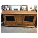 Oak TV Stand, 66 x 33 x 19