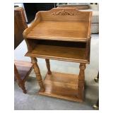 Telephone stand, 33 x 17 1/2 x 14