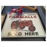 Farmall Metal Sign And Ih Model Metal Plane
