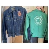 Ffa Jean Jacket Size 38, 4 H Jacket Size 14