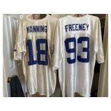 Manning Jersey Size Xl, Freeney Jersey Size Xxl