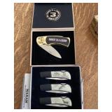 Maxam Fish Knife Set And 3 Tribute Knife