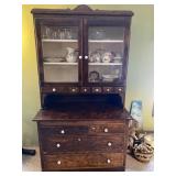 Wooden China Hutch 42x23x73 No Contents