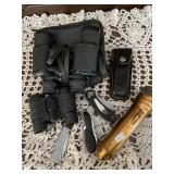 Knives, Binoculars, Flashlight