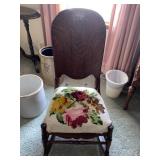 Woven Set Rocker Has Damage