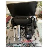 Dvd Player, Camcorder, Dell Monitor, Clock Radio