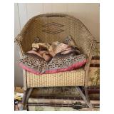 Wicker Rocking Chair Has Damage
