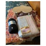 Blankets, Rag Rugs, Foot Stool