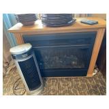 Electric Fireplace With Remote Damaged, Heater