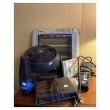 Heater, Clock, Flashlight, Power Strip