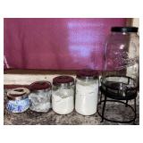 Mason Canister Set And Juice Dispenser