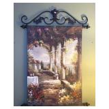 Canvas Painted Wall Art With Iron Frame 24x43