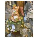 Forest Friends Musical Figurine & 2 Glass Birds