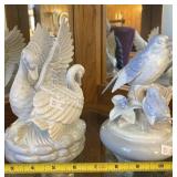 Musical Swan & Bird Figurines, Bird By Global Art