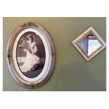 Framed Print 17x22 And Mirror 9 Inch