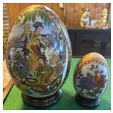 2 Ceramic Eggs