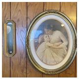 Framed Print 30x25 And Mirror 18x6