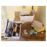 Table Lazy Susan, Keys, Flashlight, Tape Measure