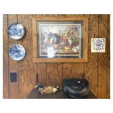 Cd/radio, Wood Duck, Framed Print, Plates, Trivet