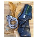 Gun Holster & Hand Cuffs, Has Wear