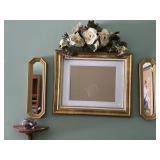 Framed Print, Mirrors, Wall Decor, Silk Flowers