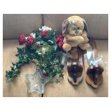 Wall Decor, Plush Dog, Candy Dish