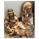 Native American Figurines, Resin