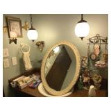 Oval Mirror 31x25, Wall Decor, Flower Arrangements