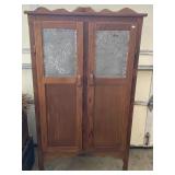 Punch Tin Corner Pie Safe 32x16x57