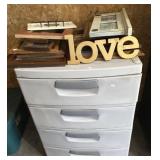 Plastic Storage Cabinet 25x35x18, Picture Frames