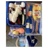 Yarn Assortment Basket And Shopping Bag