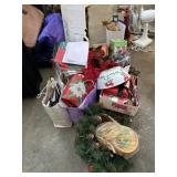 Holiday Decor, Gift Paper, Ribbon, Boxes