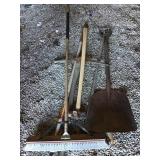 Push Broom, Shovels, Sledge Hammer